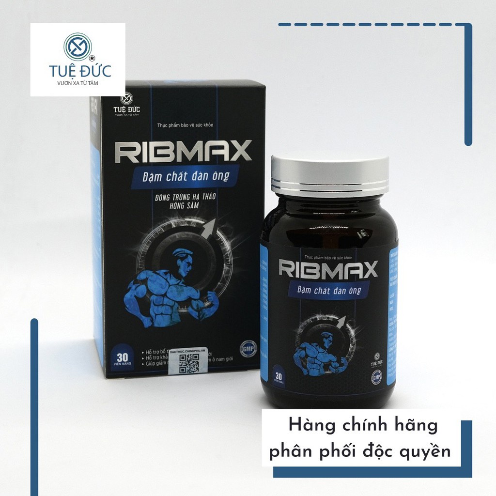 Viên Uống RibMax Đậm Chất Đàn Ông, Tăng Cường Sinh Lực Nam Giới (30 Viên)