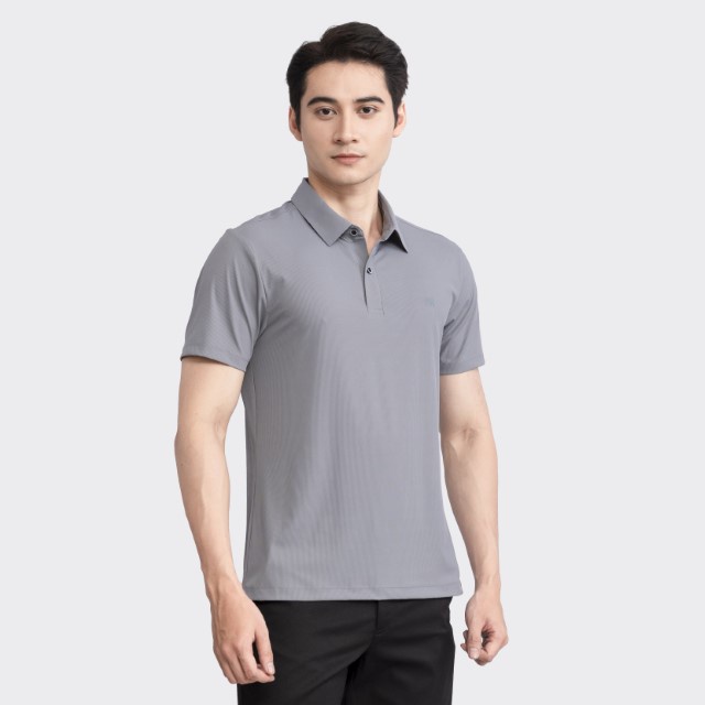 Áo polo nam INSIDEMEN trơn công sở dáng regular fit vải cá sấu cotton cao cấp ngắn tay cực sang trọng IPS050S3