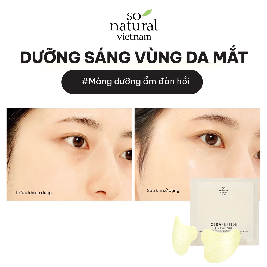 Mặt Nạ Mắt Chống Lão Hóa Làm Đầy Rãnh Nhăn Phức Hợp Peptide - Bakuchiol So Natural