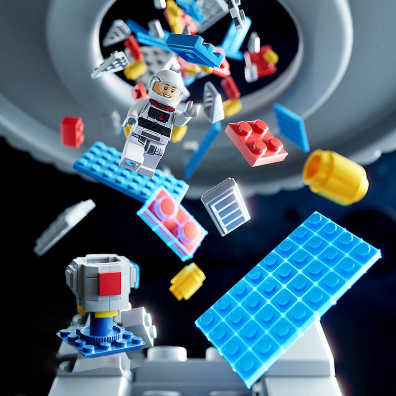 Đồ chơi lắp ráp lego Tàu Vũ Trụ TVT 1093, bộ lego xếp hình phi thuyền không gian đồ chơi cho bé