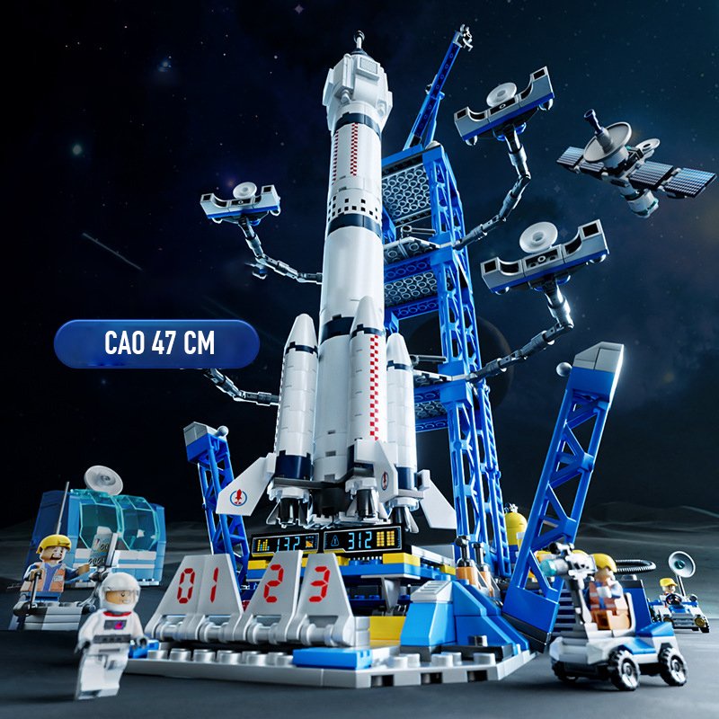 Đồ chơi lắp ráp lego Tàu Vũ Trụ TVT 1093, bộ lego xếp hình phi thuyền không gian đồ chơi cho bé