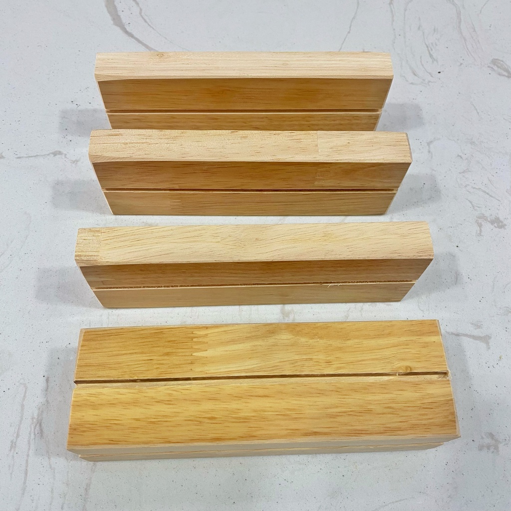 Kệ cài ảnh lưu niệm, Đế gỗ đựng menu, Tranh ảnh / Danh thiếp cho văn phòng Bằng Gỗ Thông WOODEN HOUSE, Kẹp gỗ giữ ảnh