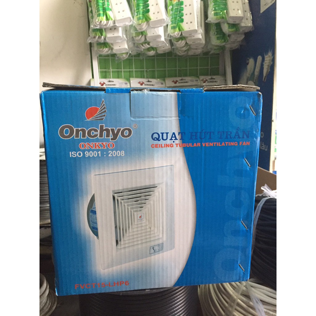 Quạt hút âm trần Onkyo FVCT15LHP6 có ống thông gió - Hàng chính hãng