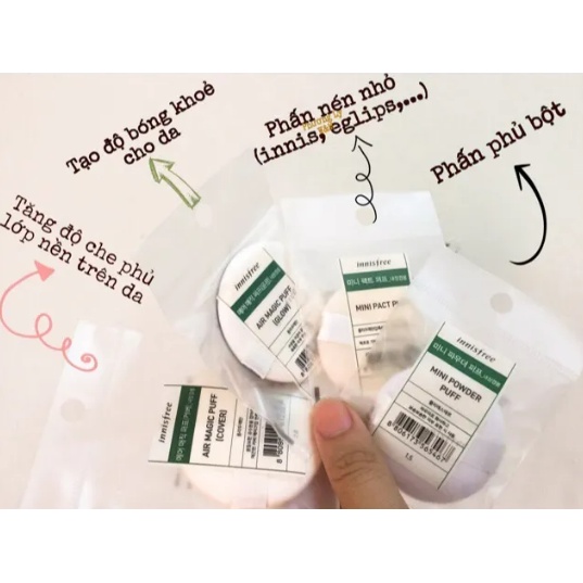 Bông Phấn Phủ Trang Điểm INNISFREE Mini Pact Puff