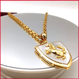 Dây chuyền trang sức nam vòng cổ hợp kim titan mạ vàng non cao cấp. Thiết kế tinh xảo phù hợp dự tiệc, đi dạo phố