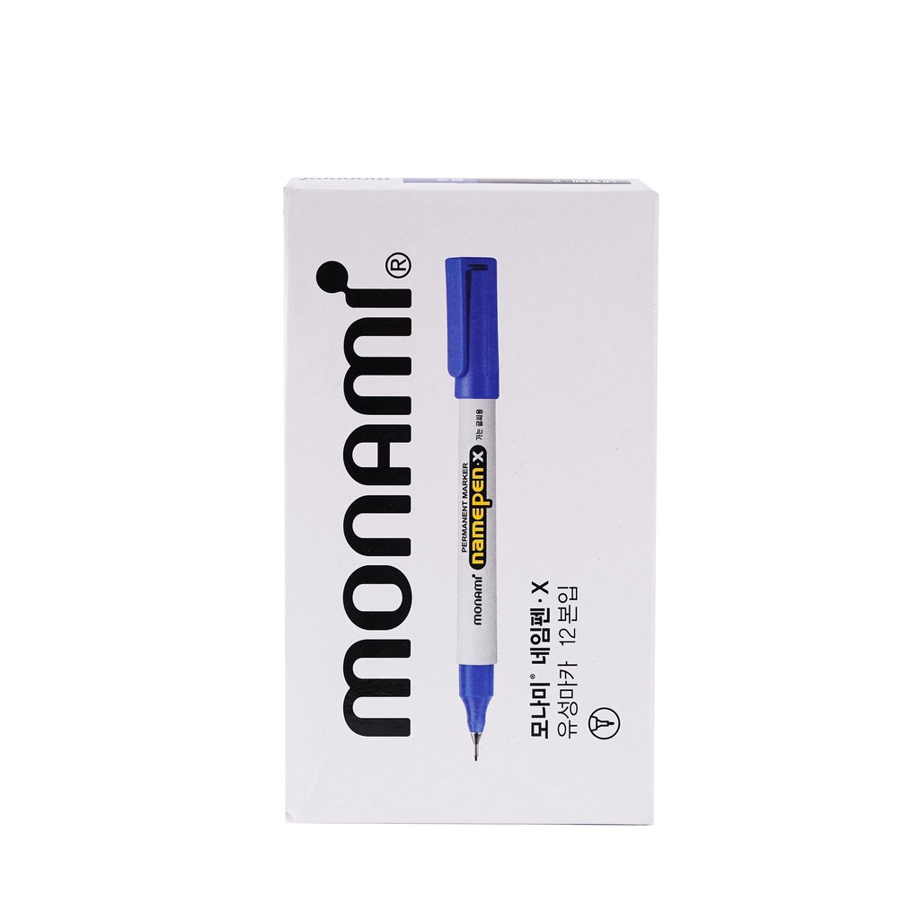 Bút Dạ Dầu MONAMI Namepen X - 1 chiếc - viết được trên nhiều chất liệu.