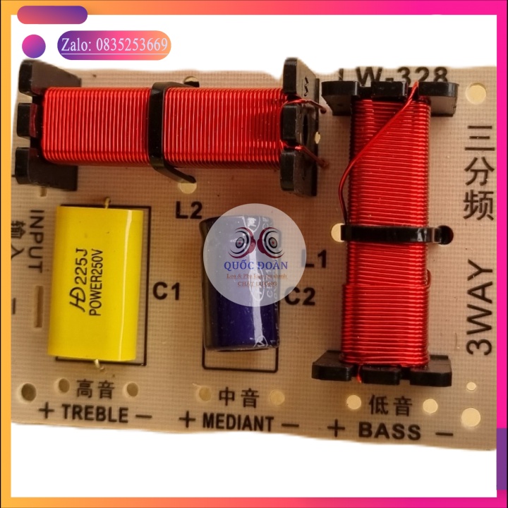 CỦ Mạch phân tần HX328 3 đường tiếng cải thiện âm thanh chuyên loa kéo loa Full gia đình