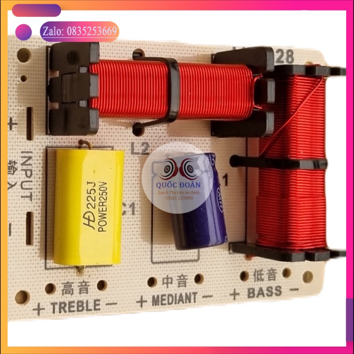 CỦ Mạch phân tần HX328 3 đường tiếng cải thiện âm thanh chuyên loa kéo loa Full gia đình