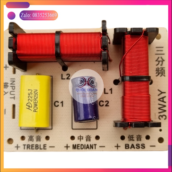 CỦ Mạch phân tần HX328 3 đường tiếng cải thiện âm thanh chuyên loa kéo loa Full gia đình