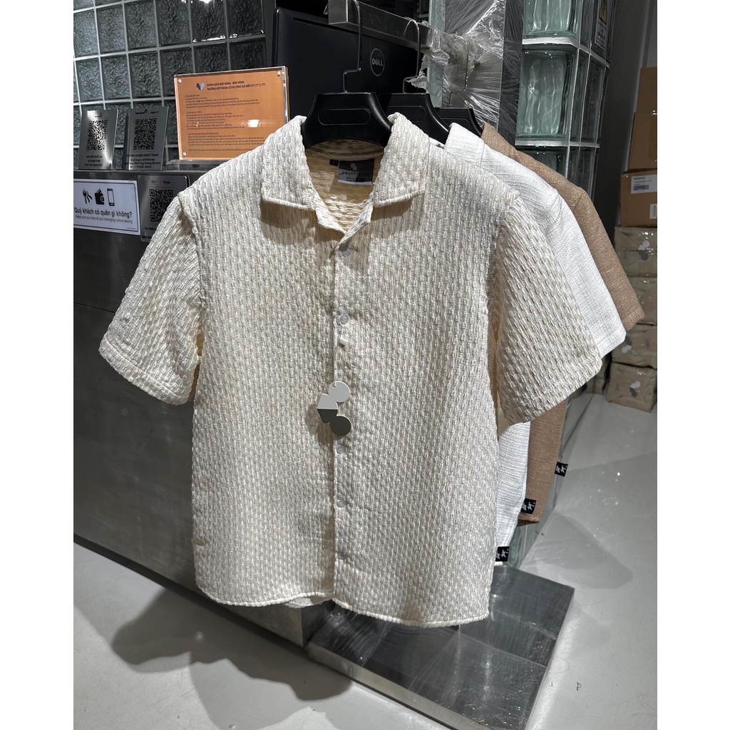 Sơ mi Linen bố dày, đứng phom