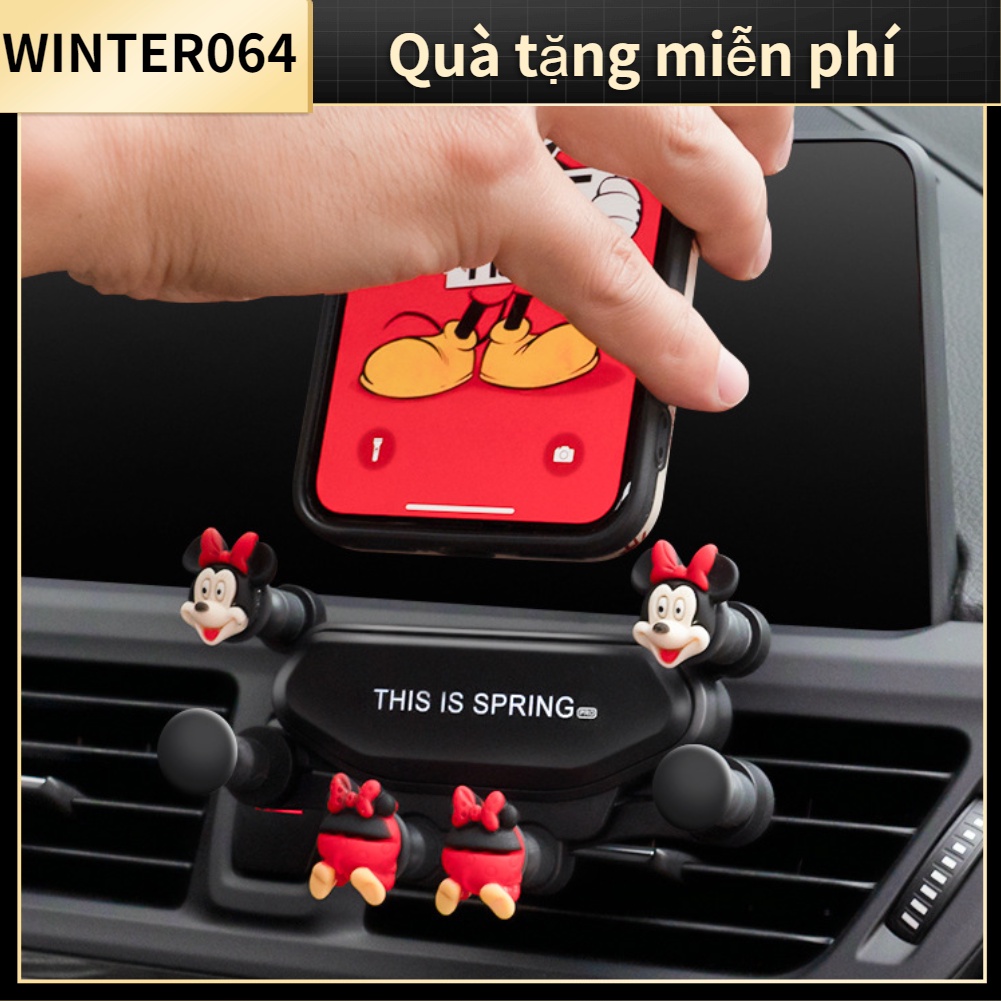 Giá đỡ điện thoại Hình ảnh hoạt hình dễ thương Chống rung Kẹp thông gió Điện thoại di động Gắn bằng chứng tiếng ồn