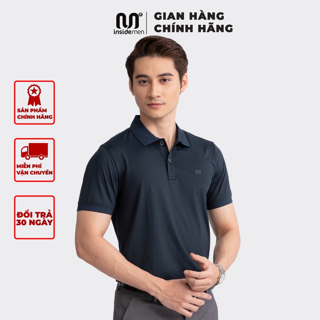 Áo polo nam công sở cao cấp INSIDEMEN màu basic sang trọng lịch lãm dễ phối đồ IPS055S3