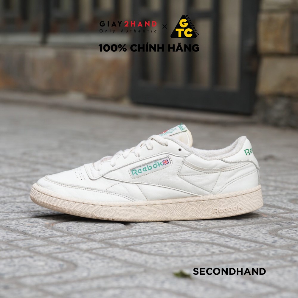 [2hand] Giày Thể Thao  REEBOK CLUB C 85 VINTAGE  CHALK GREEN V67899 /DV6434  GIÀY CŨ CHÍNH HÃNG