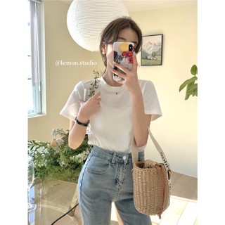 Áo cộc tay trơn bozip cổ tròn - Retrostyle - Ao83600