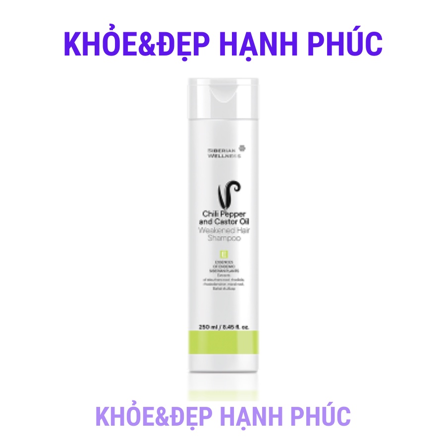 [ 417704 ] Dầu gội Siberian Wellness weakened hair shampoo – 250ml/chai