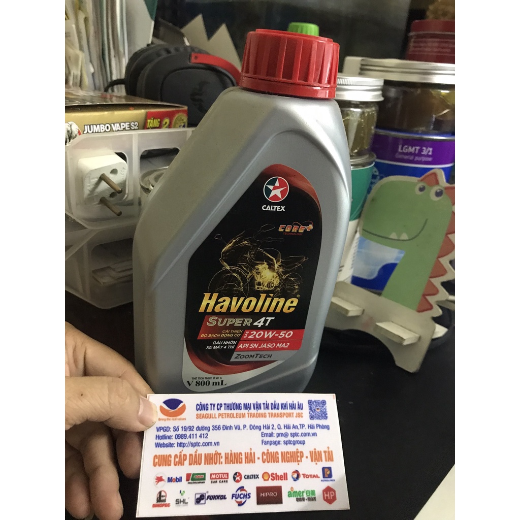 Dầu nhờn xe máy 4 thì Caltex Havoline Super 4T 20w50