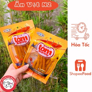 Gói snack tôm cuộn cay