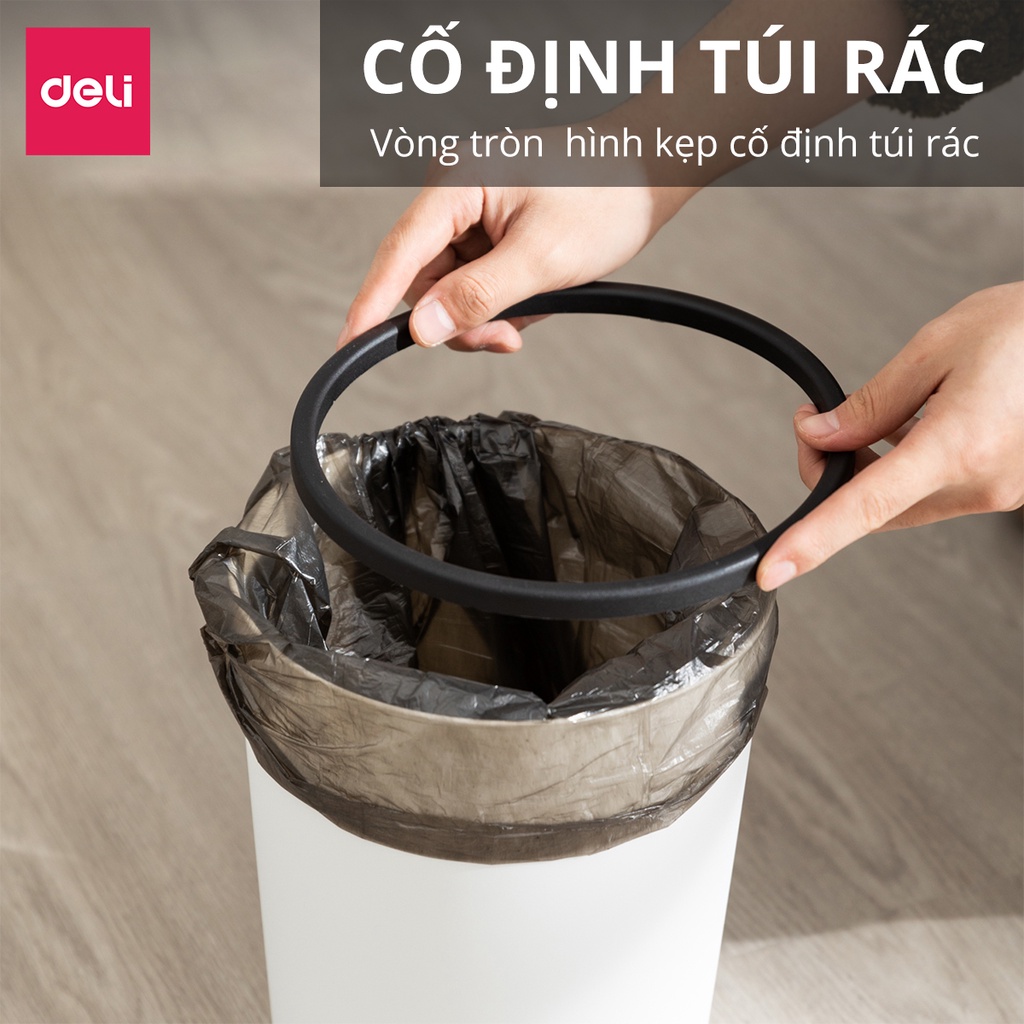 Thùng rác cố định túi rác sọt rác nhựa nguyên sinh, hạn chế mùi hôi tiện lợi tiết kiệm không gian cho văn phòng, nhà bếp