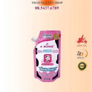 Muối tắm sữa bò tẩy tế bào chết A Bonne Spa Milk Salt 350g Thái Lan