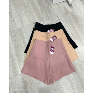 Quần Short Kaki Nữ Lưng Cao Dây Kéo bên hông