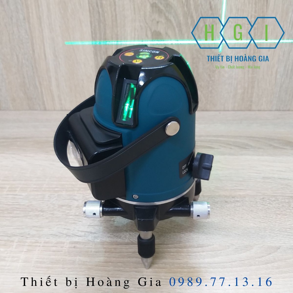 Máy cân bằng laser 5 tia xanh siêu sáng SINCON SL-580GL chính hãng