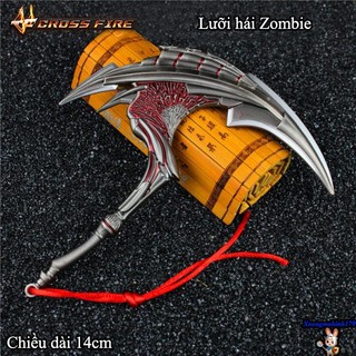 Mô hình sưu tầm Đột Kích Crossfire lưỡi hái Zombie hợp kim kèm kệ trưng bày