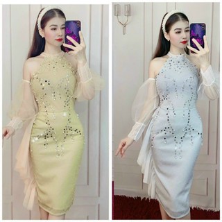 ĐẦM CỔ YẾM KIM TUYẾN KẾT KIM SA TREO( hình thật)