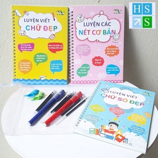 Combo 3 cuốn luyện viết thần kỳ bút bay mực dùng mãi mãi