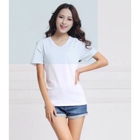 Giảm giá sốc - áo thun nữ cổ tim dáng basic