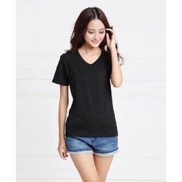GIẢM GIÁ SỐC - Áo thun nữ cổ tim dáng basic