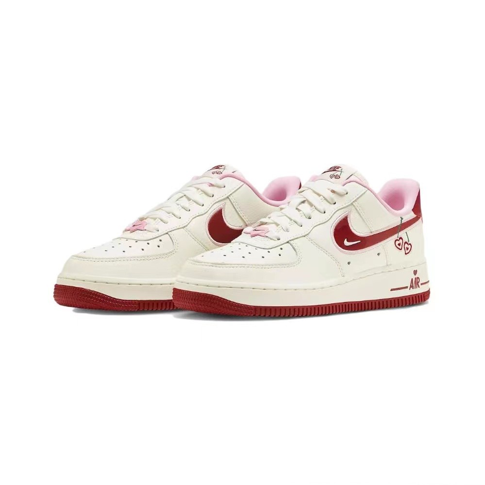 Giày thể thao Nike Air Force 1 Low 07 LX "Ngày lễ tình nhân" chính hãng màu trắng và đỏ