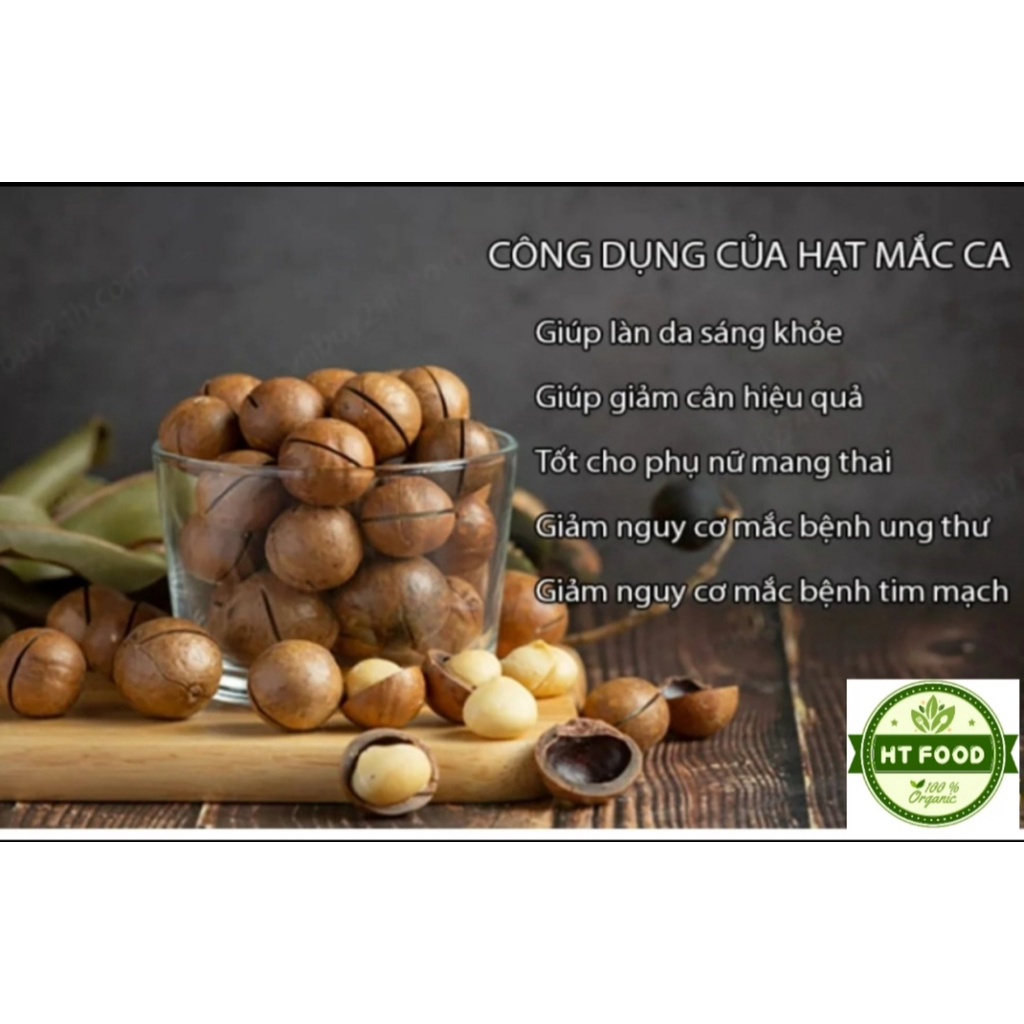 Nhân macca sấy lạnh Đăklăk  size nh.mỏ  thơm ngon giữ trọn giàu dinh dưỡng - HT FOODa