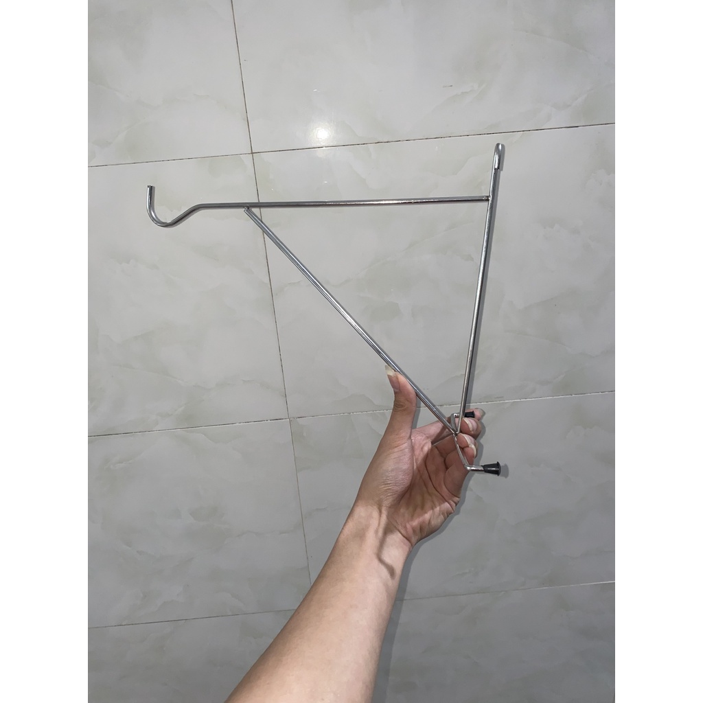 MÓC LỒNG CHIM TREO TƯỜNG, MÓC TREO LỒNG CHIM, MÓC TREO INOX GẮN TƯỜNG TẢI TRỌNG 15KG