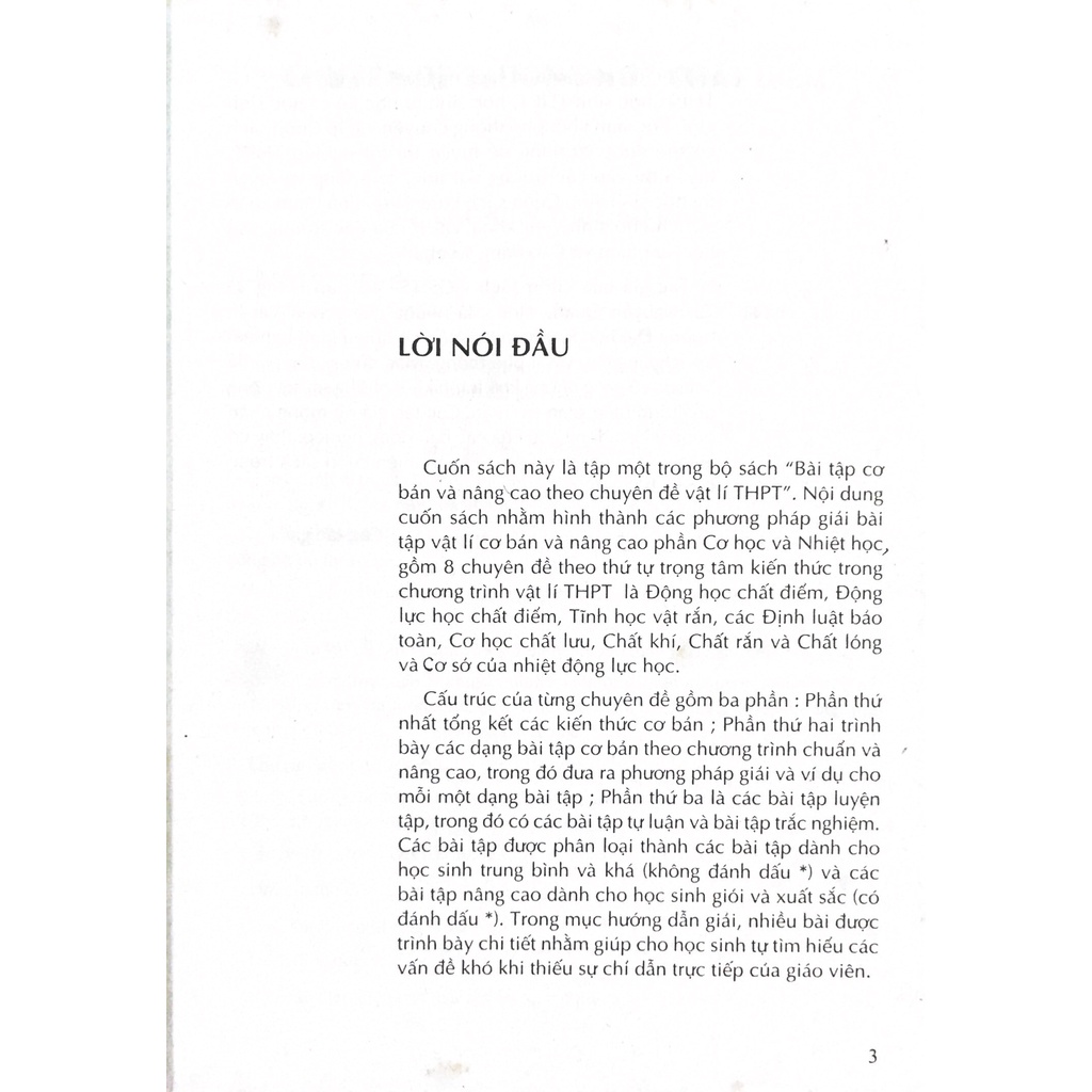 Sách- Bài tập cơ bản và nâng cao theo chuyên đề Vật lí Trung học phổ thông- Vũ Văn Hùng