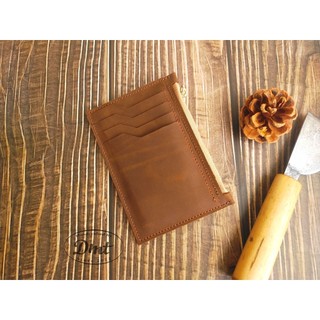 Ví zipper tối giản đồ da thủ công