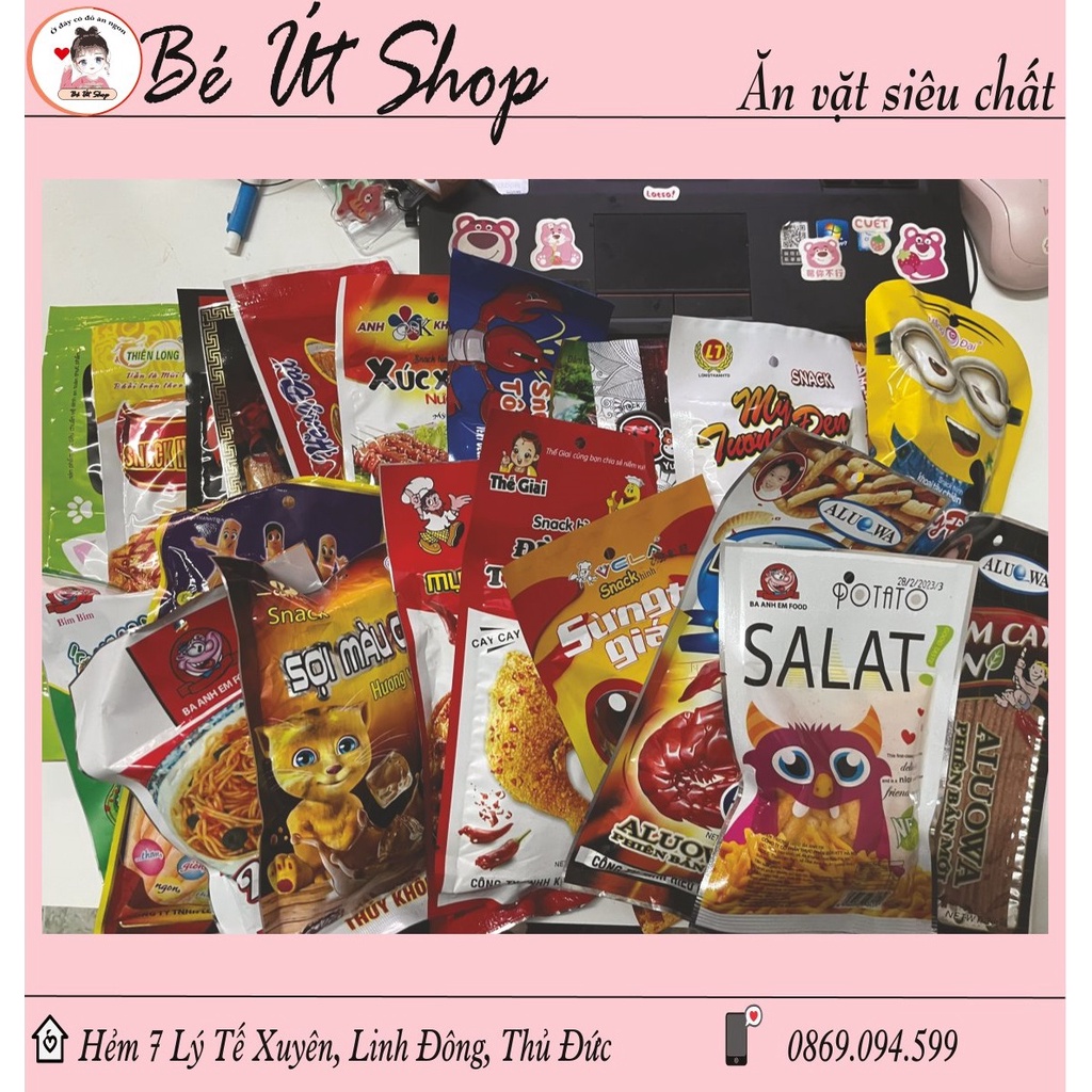 COMBO 5-10 GÓI SNACK ĂN VẶT BẤT KỲ