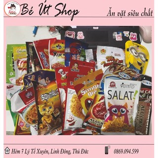 Combo 5-10 gói snack ăn vặt bất kỳ