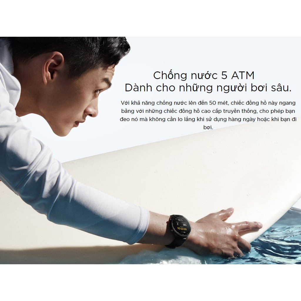 Đồng Hồ Thông Minh Cao Cấp Amazfit GTR 2e - Hàng Chính Hãng - Bảo hành 12 tháng