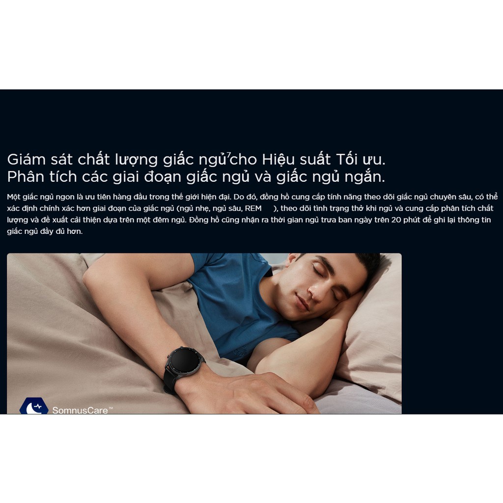 Đồng Hồ Thông Minh Cao Cấp Amazfit GTR 2e - Hàng Chính Hãng - Bảo hành 12 tháng