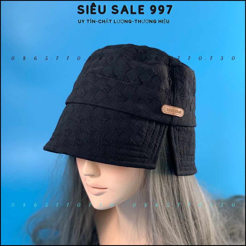 MŨ VÀNH CỤP SẺ CÁCH ĐIỆU VÀNH CHẤT XỐP THÊU LOGO DA THỜI GIAN HOT TREND MẪU MỚI 2023