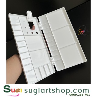 Khay pha màu , Bảng pha màu nhựa ( pallet pha màu ) - Vĩ Pha màu gập TTH