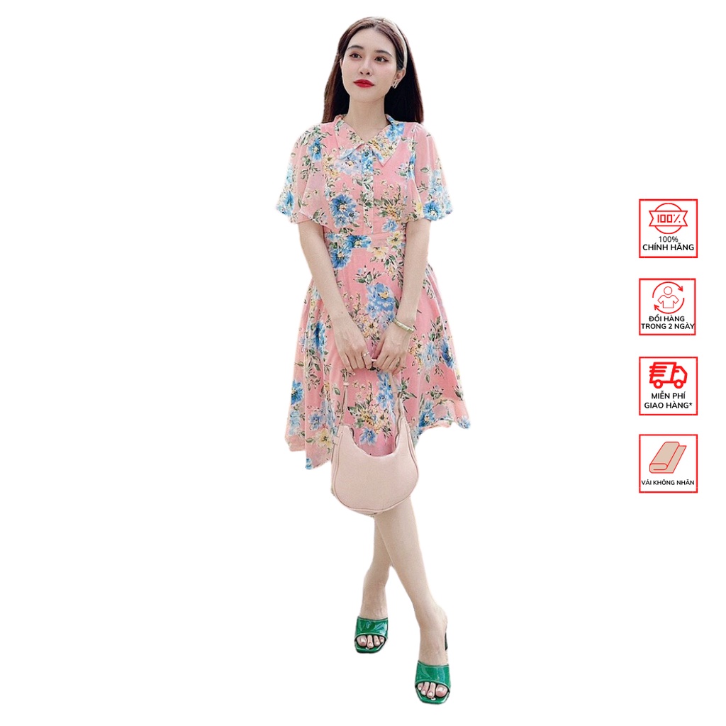 Đầm hoa FOR HER tay cánh tiên DA0628