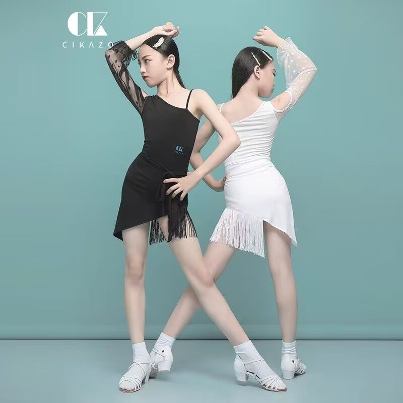 Đầm Khiêu Vũ Nhảy Latin Liền Thân 3.24 Xinh Xắn Cho Bé Gái