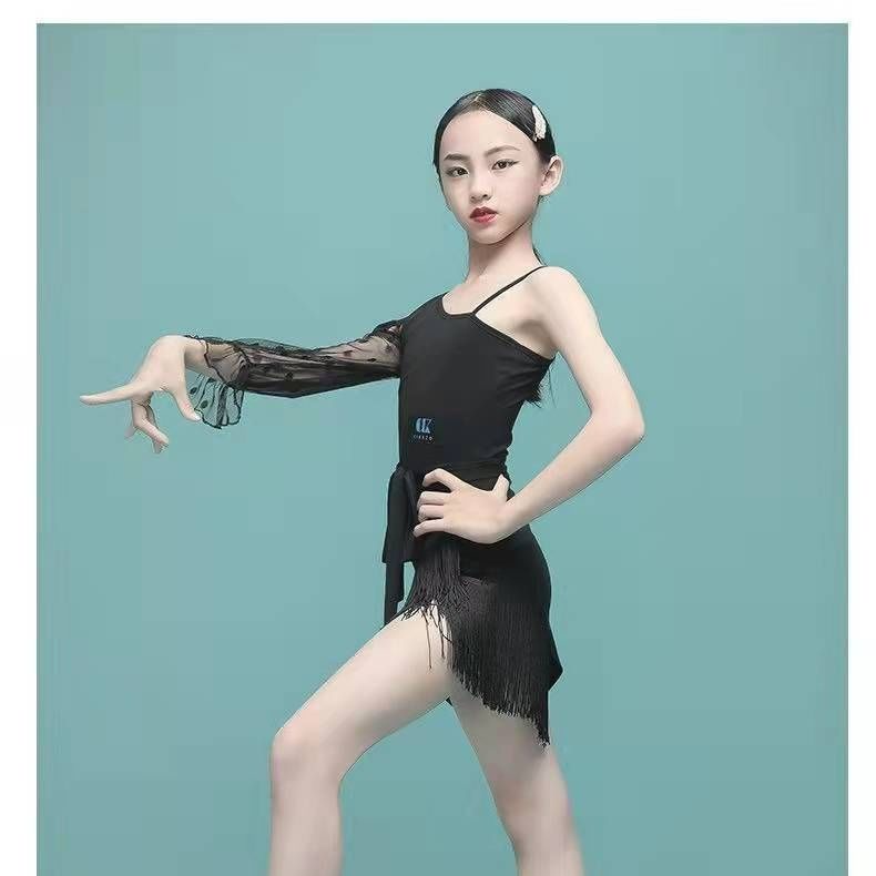 Đầm Khiêu Vũ Nhảy Latin Liền Thân 3.24 Xinh Xắn Cho Bé Gái