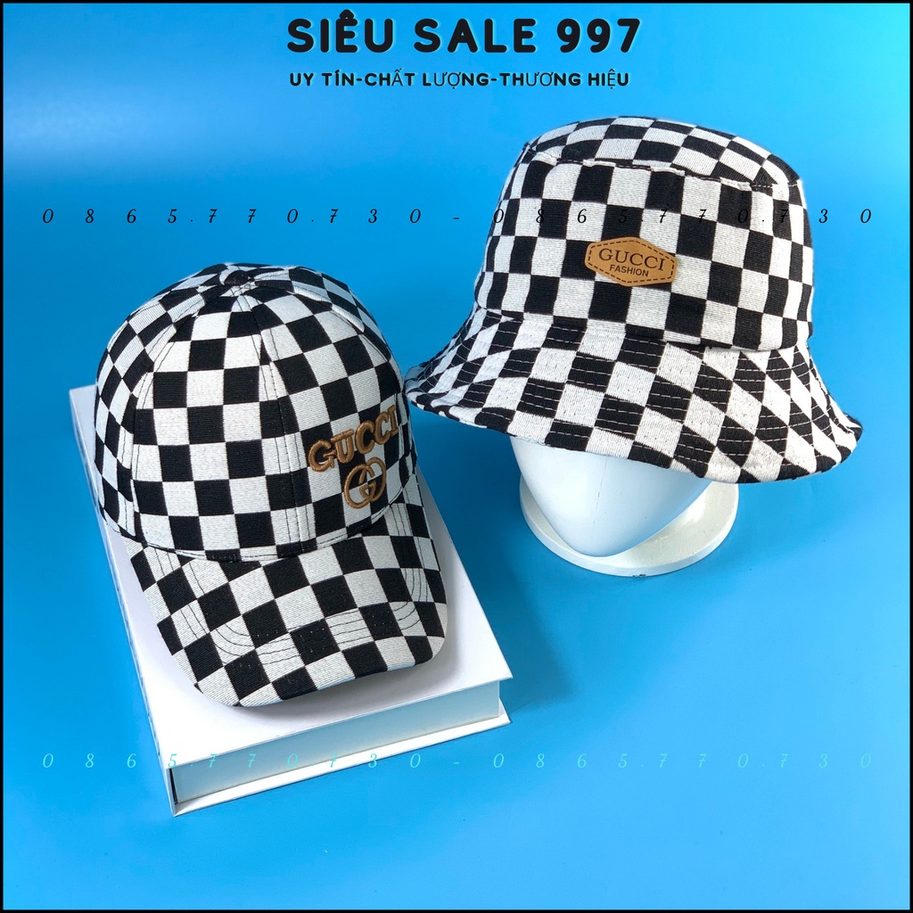 COMBO 2 CÁI KẾT + VÀNH GC HÌNH CA RÔ TRẮNG ĐEN CAO CẤP THỜI TRANG NAM NỮ