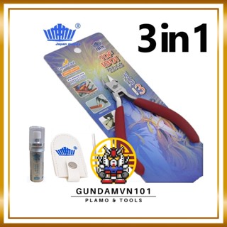 KỀM TOF 1901 TẶNG BỌC MŨI, DẦU CHỐNG GỈ, LỤC LĂNG - Kìm cắt 1 lưỡi dụng cụ lắp ráp mô hình Gundam Gunpla
