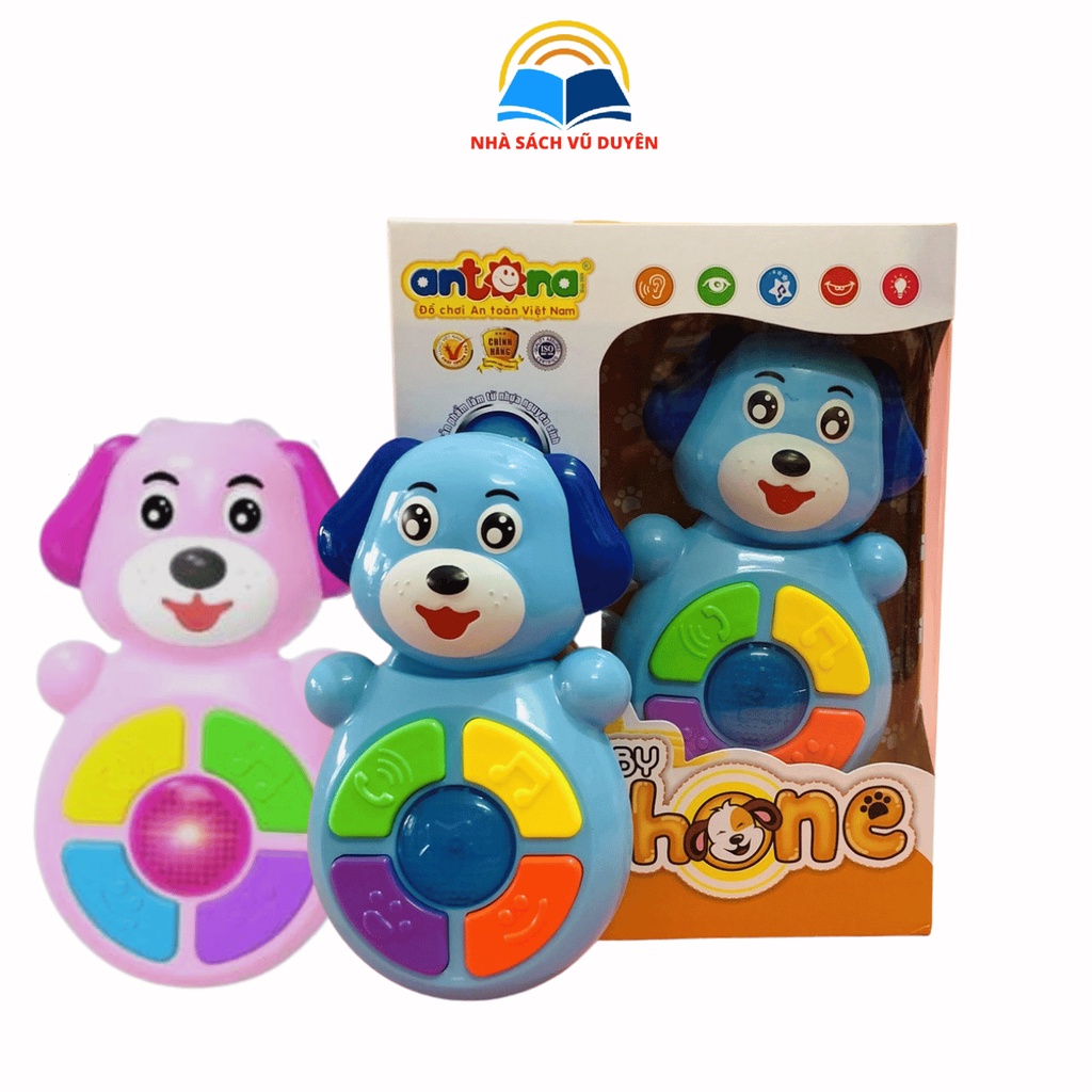 Đồ Chơi Trẻ Em - Baby Phone Antona Dành Cho Bé Từ 6 Tháng Tuổi - Có Đèn Led, Âm Thanh No.340