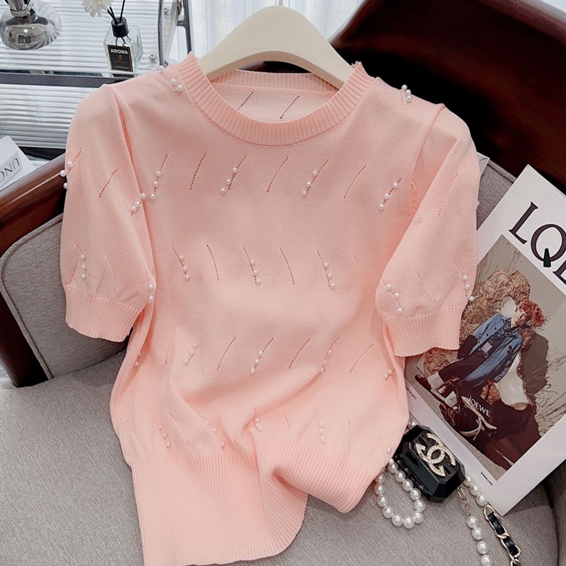 Áo Dệt Kim Mỏng Nhẹ Nhàng Thời Trang Mùa Hè 2023 Cho Nữ