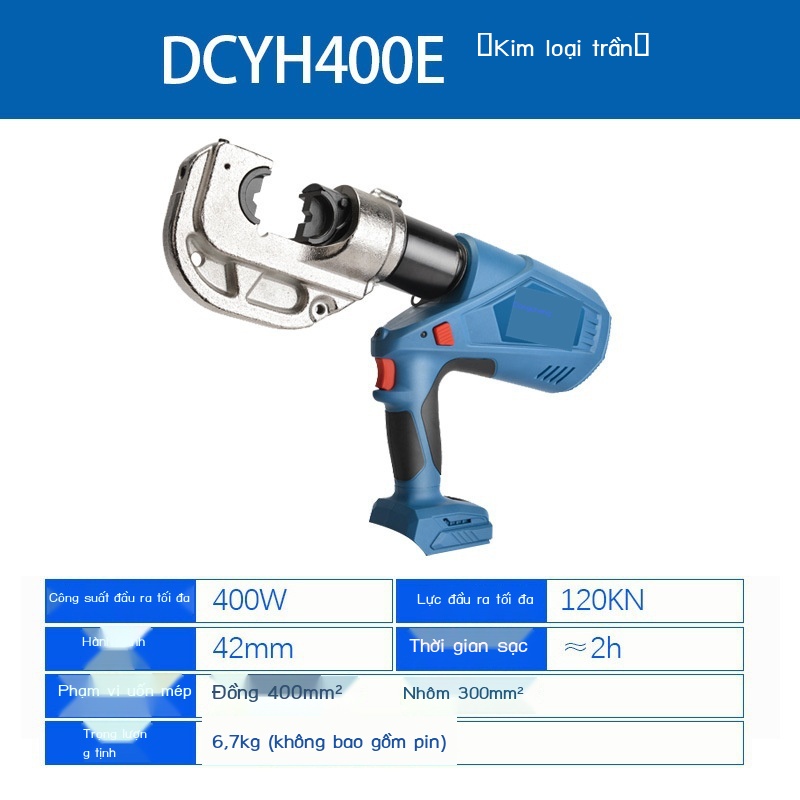Dongcheng DCYH300E/DCYH400E kìm điện thủy lực sạc uốn tóc bồng dây áp lithium cáp