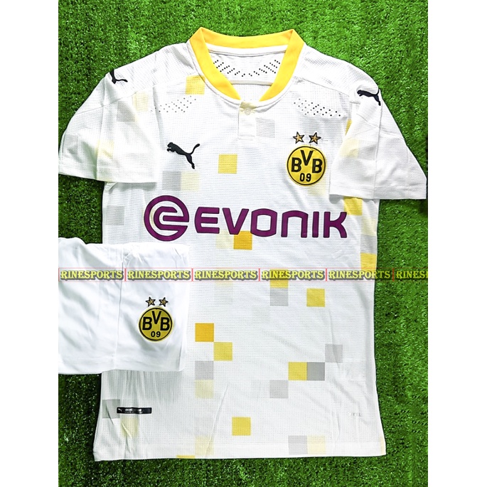 Bộ áo bóng đá dort mund Trắng hàng thailand cao cấp 2021